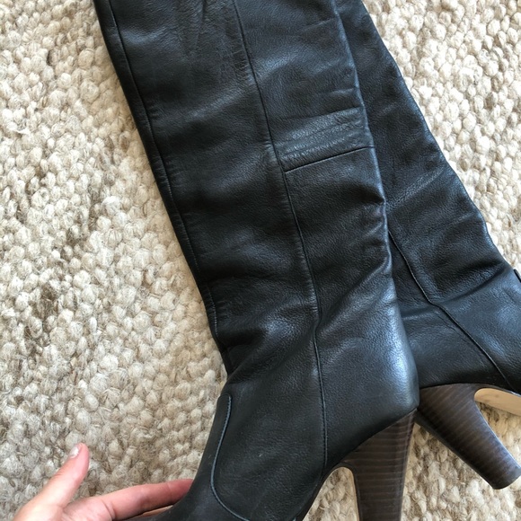 designer leather boots (slouchy) - Picture 3 of 12